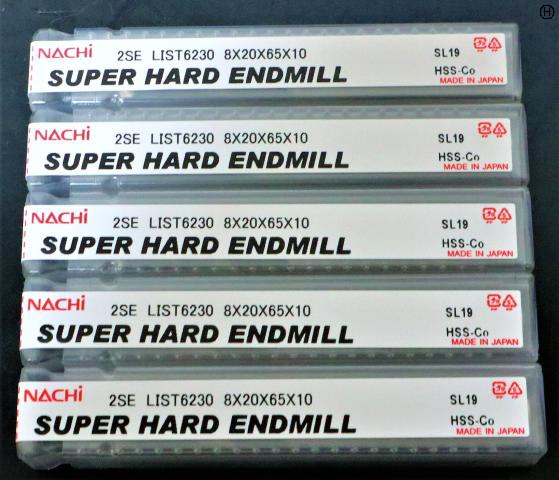 不二越 Nachi 2SE 8S2 L6230 5個 未使用 エンドミル