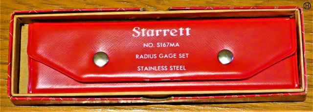 STARRETT No.S167MA 1-7 mm ラジアスゲージ