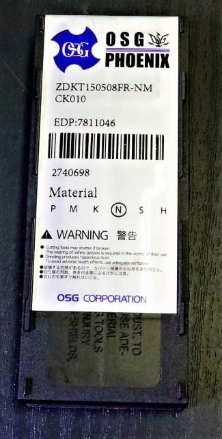OSG CK010 未使用 肩削り用PSEチップ