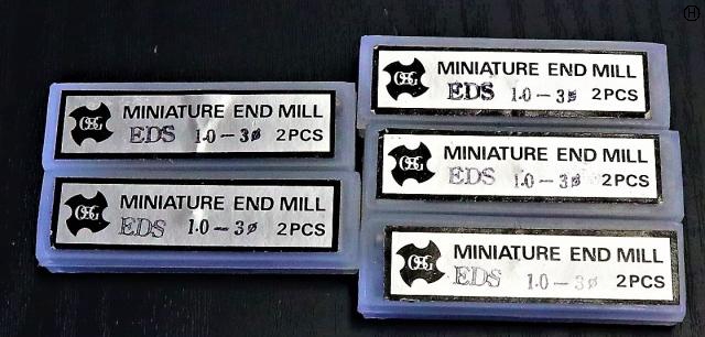 OSG EDS 1.0 3Φ 2PCS 5個 エンドミル