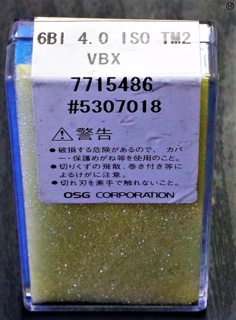 OSG 6BI 4.0 ISO TM2 未使用 メートルめねじ用チップ