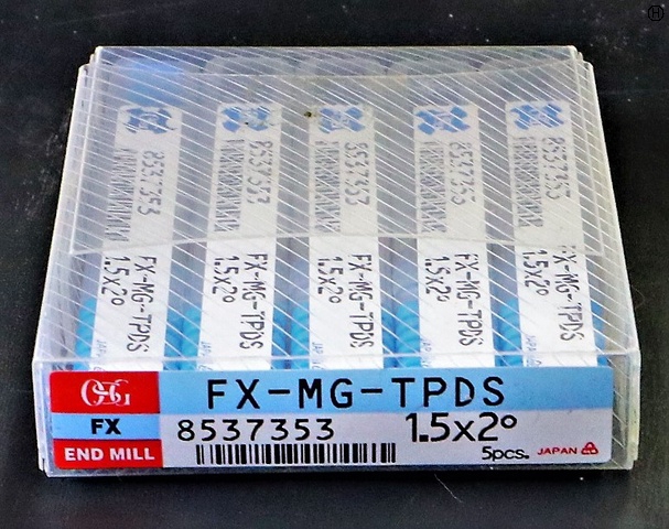 OSG FX-MG-TPDS 1.5×2° 5個 未使用 エンドミル