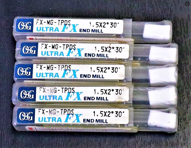 OSG FX-MG-TPDS 1.5×2°30 5個 未使用 エンドミル