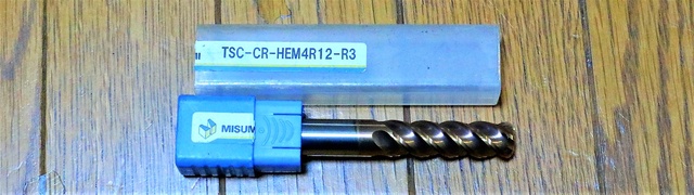 ミスミ TSC-HEM4R12-R3 未使用 ラジアスエンドミル