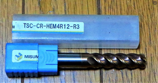 ミスミ TSC-HEM4R12-R3 未使用 ラジアスエンドミル