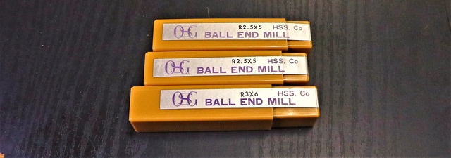 OSG 一山 3個 未使用 ボールエンドミル