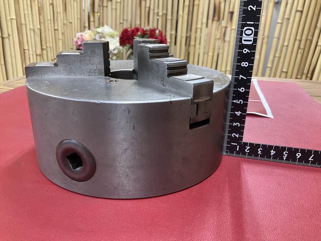 帝国チャック SOUL MS #6 外径Φ165 内径Φ43 ハンドル無し 3爪スクロールチャック