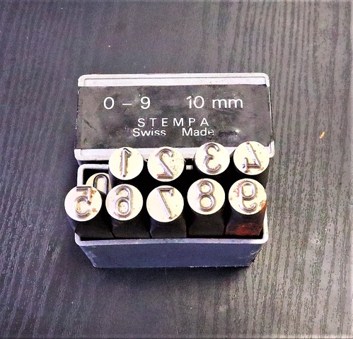 STEMPA 0-9 10mm 刻印セット