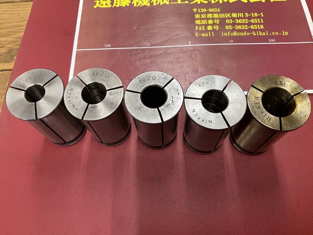 日研工作所 シャンク径42mm 計5個 ストレートコレットセット