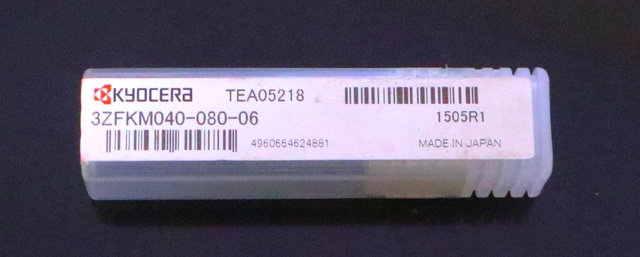 京セラ 3ZFKM040-080-06 φ4 未使用 エンドミル