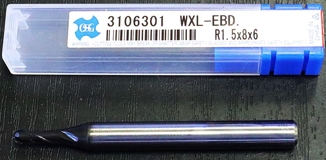 OSG WXL-EBD R1.5X8X6 超硬ボールエンドミル