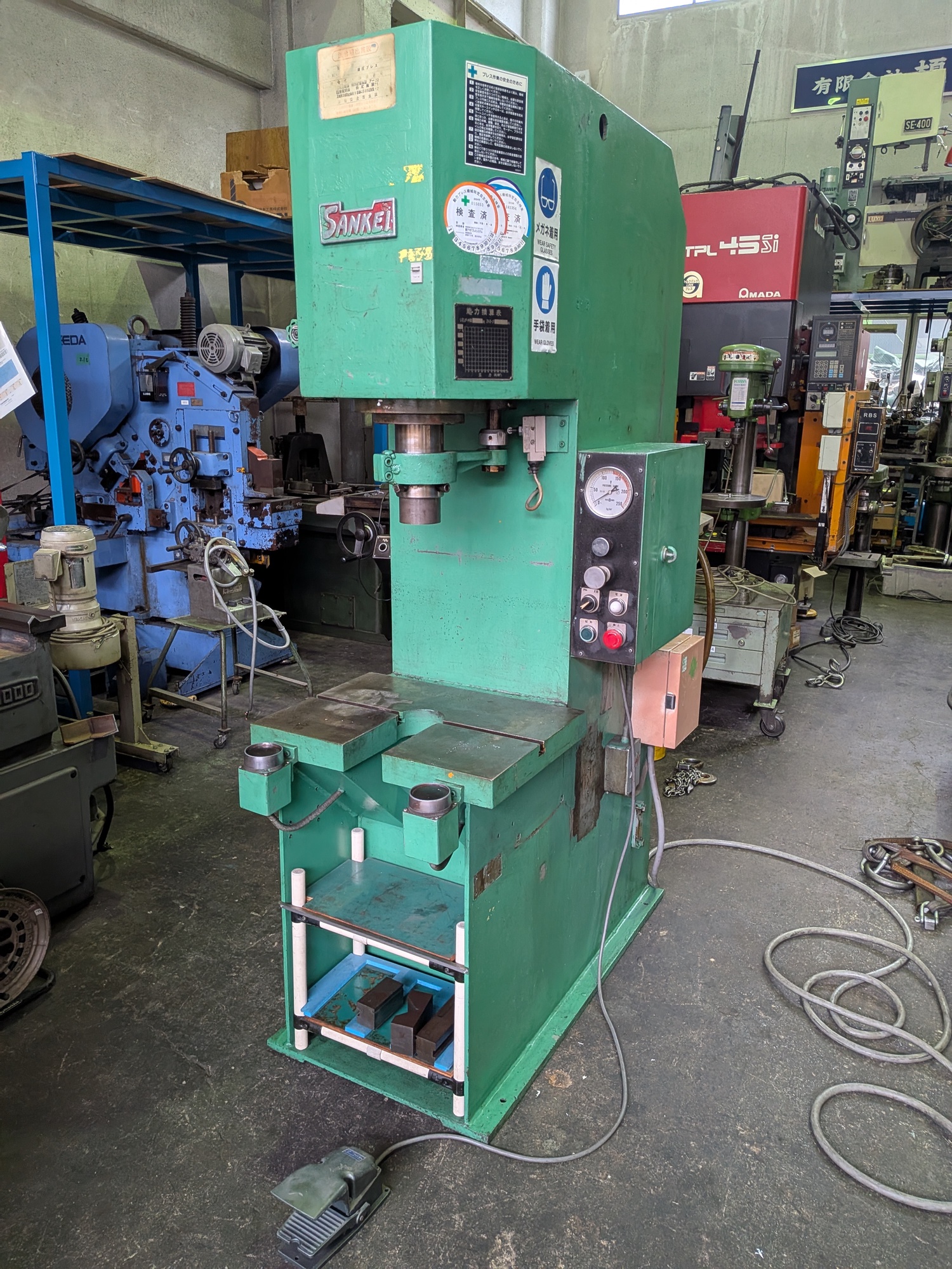 油圧プレス 10トン 中古 10T油圧プレス 三恵機械 PR-10 中古販売詳細【#405691】 | 中古機械
