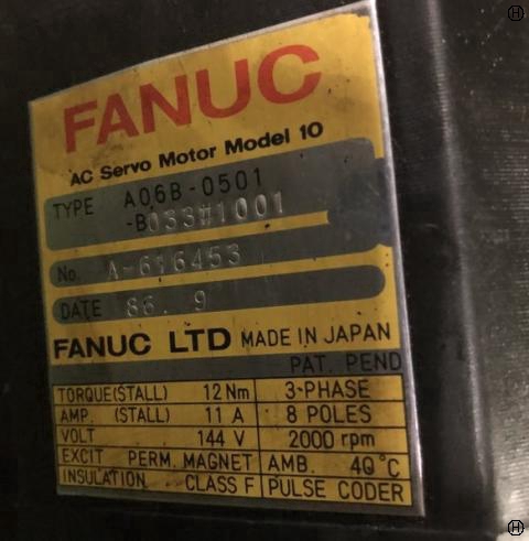 ファナック A06B-0501-B033#1001 ACサーボモーター
