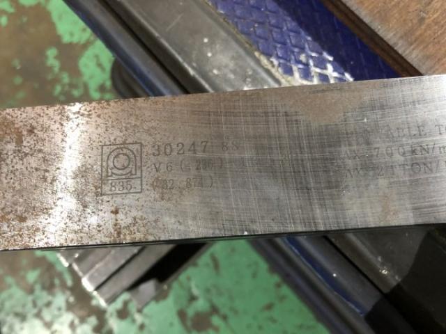 アマダ 30247 88° V10/6mm ベンダー金型(2Vダイ)