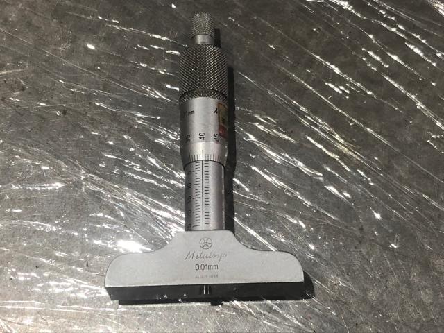 ミツトヨ 0.01mm デプスマイクロメーター