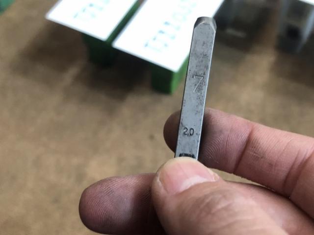不明 刻印 数字0-9(2mm) 刻印セット