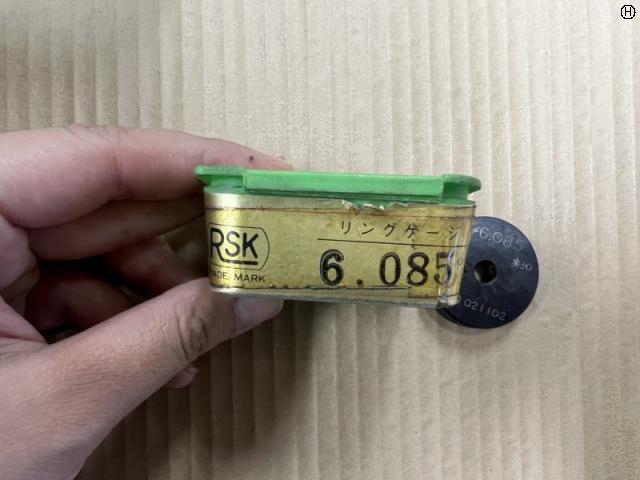 理研測範 RSK φ6.085 セットリング(マスターリングゲージ)