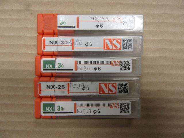 日進工具 NS NX-30 NX-25 φ6(5本) リードエンドミル