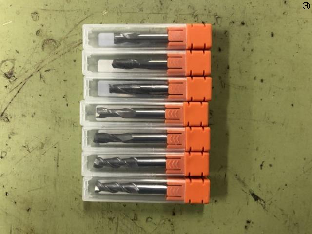日進工具 NS 1セット7個 アルミ専用エンドミルセット+リードエンドミル