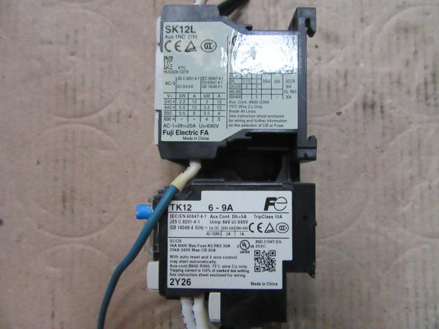 富士電機 TK12(6-9A)/SK12L 標準形電磁開閉器