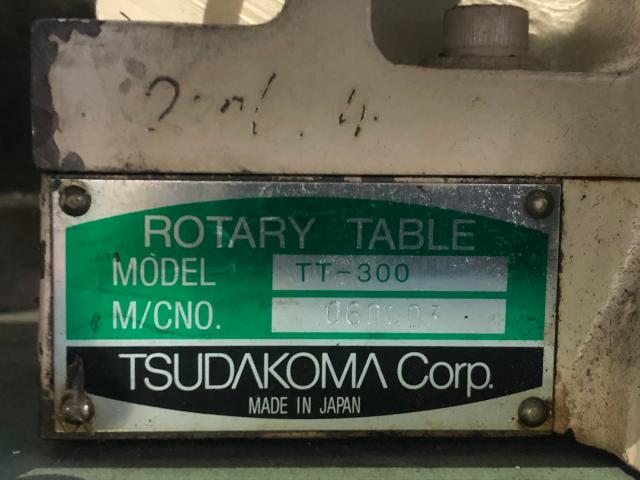 津田駒工業 TT-300 傾斜円テーブル