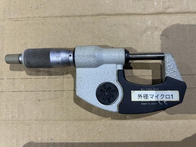 ミツトヨ 0-25mm IP65 外側マイクロメーター