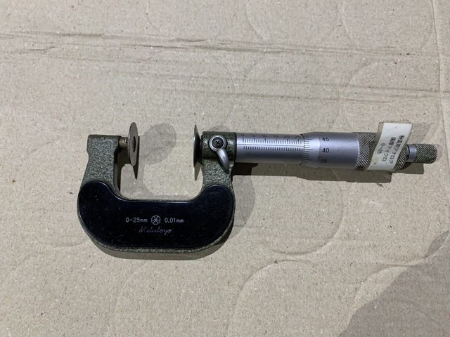 ミツトヨ 0-25mm(0.01mm) 歯厚マイクロメーター