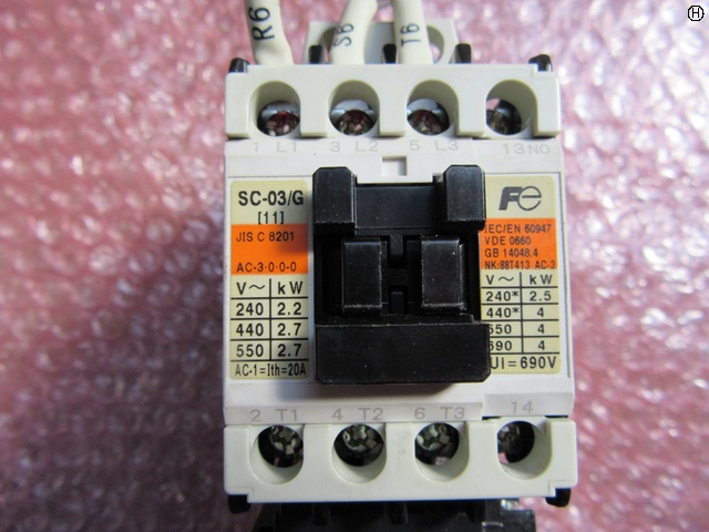 富士電機 SC-03/G(TR-ON)(SZ-Z1) 標準形電磁接触器 中古販売詳細 