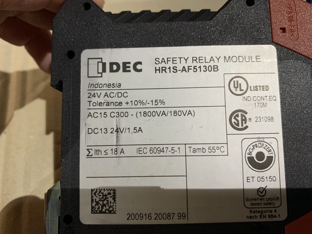 アイデック HR1S-AF5130B 安全リレーモジュール