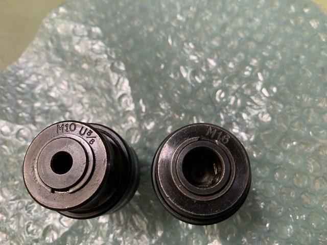 不明 M10, M16 タップコレットセット