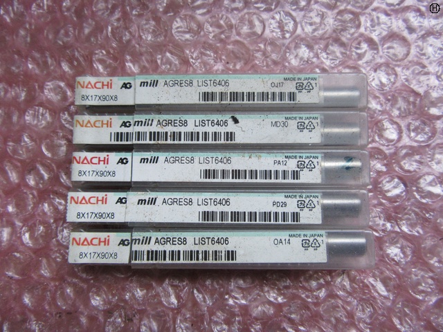 不二越 Nachi AGRES 8 AGミル ラフィングショート5個