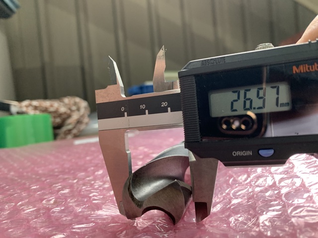 不明 φ27mm, 全長:275mm テーパーシャンクドリル
