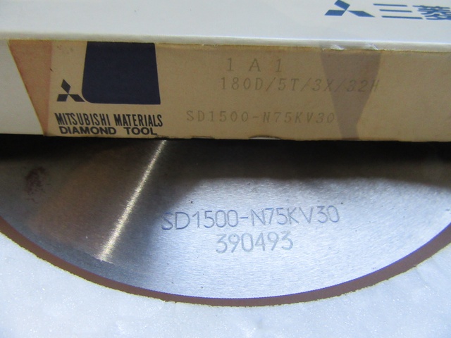 三菱マテリアル SD1500-N75KV30 ダイヤモンドホイール