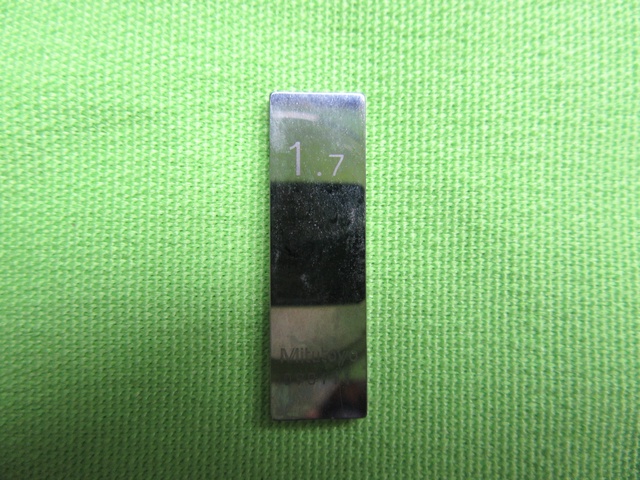 ミツトヨ 1.7mm ブロックゲージ
