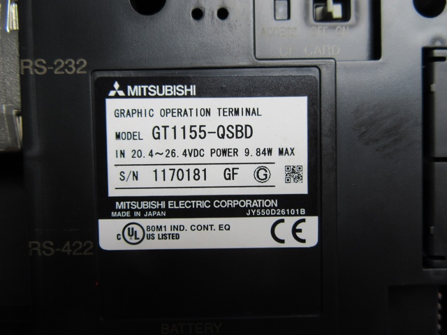 三菱電機 GT1155-QSBD タッチパネル