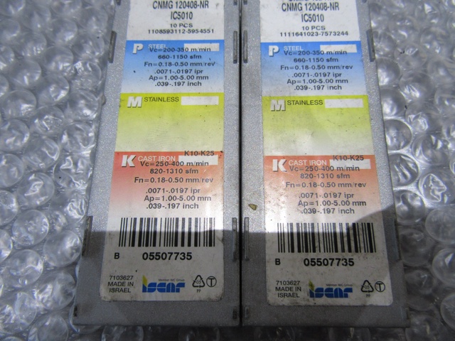 ISCAR CNMG432-NR IC5010 チップ2個