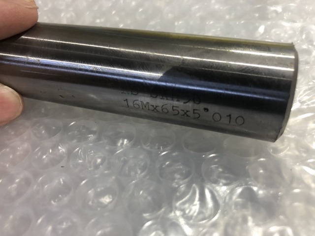 日進工具 NS SKH56 シリーズ 16Mx65x5°(TE-4) スクエアテーパーエンドミル 4枚刃