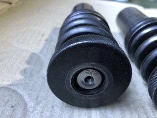 不明 ①26.0 ②30.0 タレパン金型(パンチ) 2本