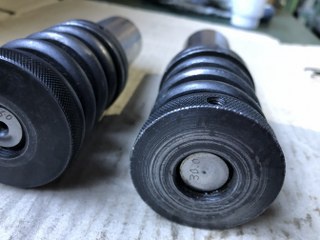 不明 ①26.0 ②30.0 タレパン金型(パンチ) 2本
