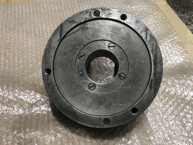 不明 φ190 ハンドルなし 2爪スクロールチャック