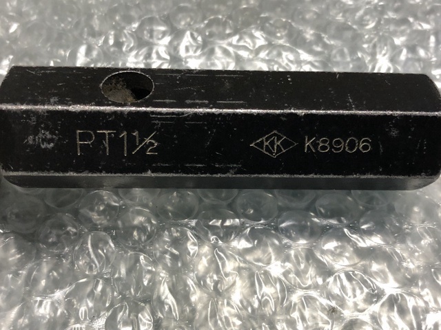 KK PT1 1/2 管用テーパネジゲージ プラグリングセット