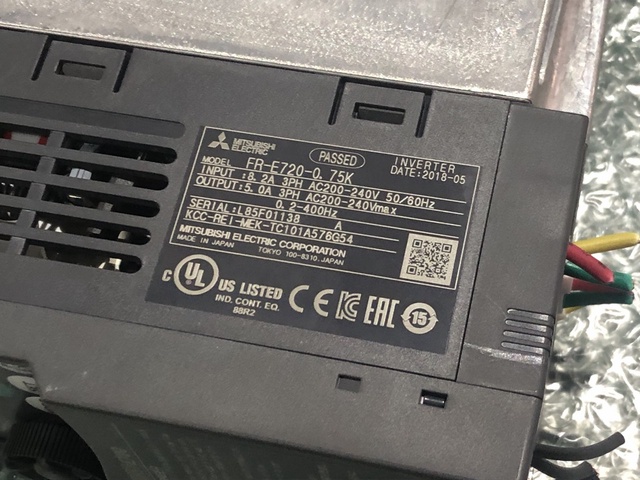 三菱電機 FR-E720-0.75K インバーター