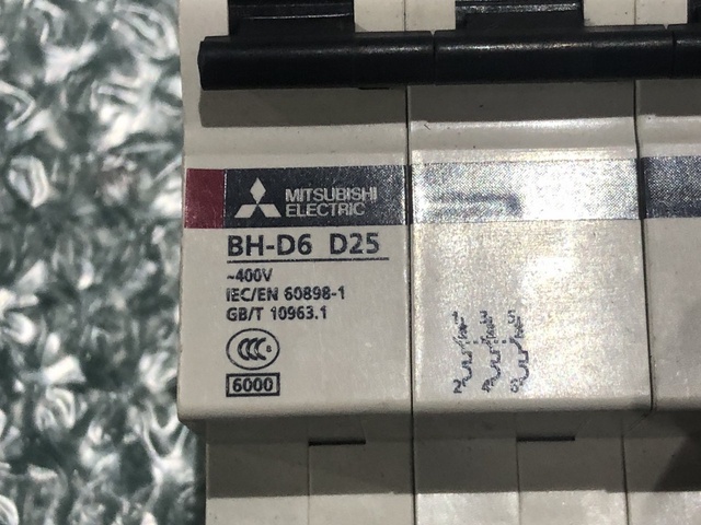 三菱電機 BH-D6 D25 遮断器