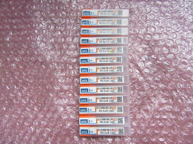 日進工具 NS R0.5x8, R0.5x10 ロングネックボールエンドミル