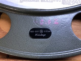 ミツトヨ OMC400-500 替アンビル式外側マイクロメーター