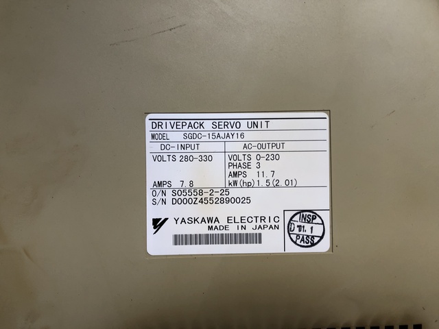 安川電機 SGDC-15AJAY16 ドライブパック サーボユニット