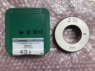 新潟精機 SK 呼43.5 実-0.0013 リングゲージ
