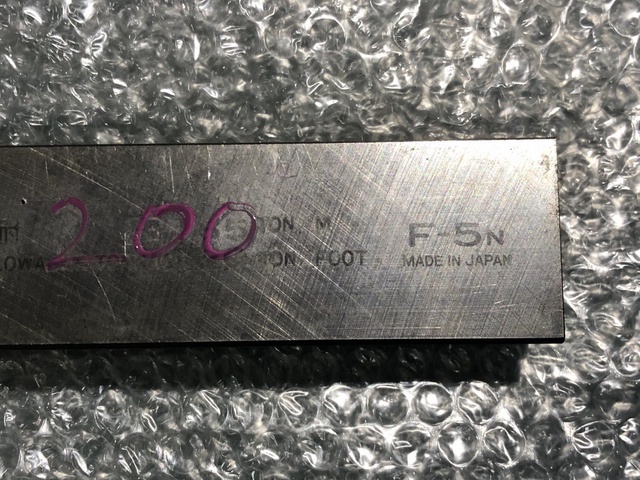 アマダ V9V6 全長200mm ベンダー金型(2Vダイ)