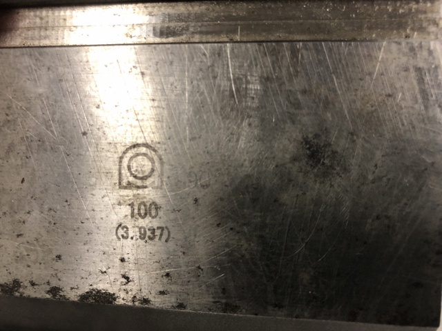 アマダ 90° 全長100mm ベンダー金型(パンチ)