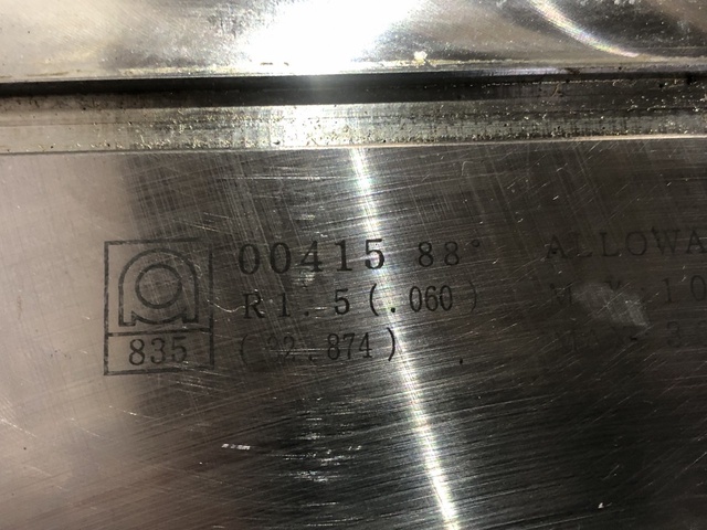 アマダ L693 88°00415 ベンダー金型(パンチ)
